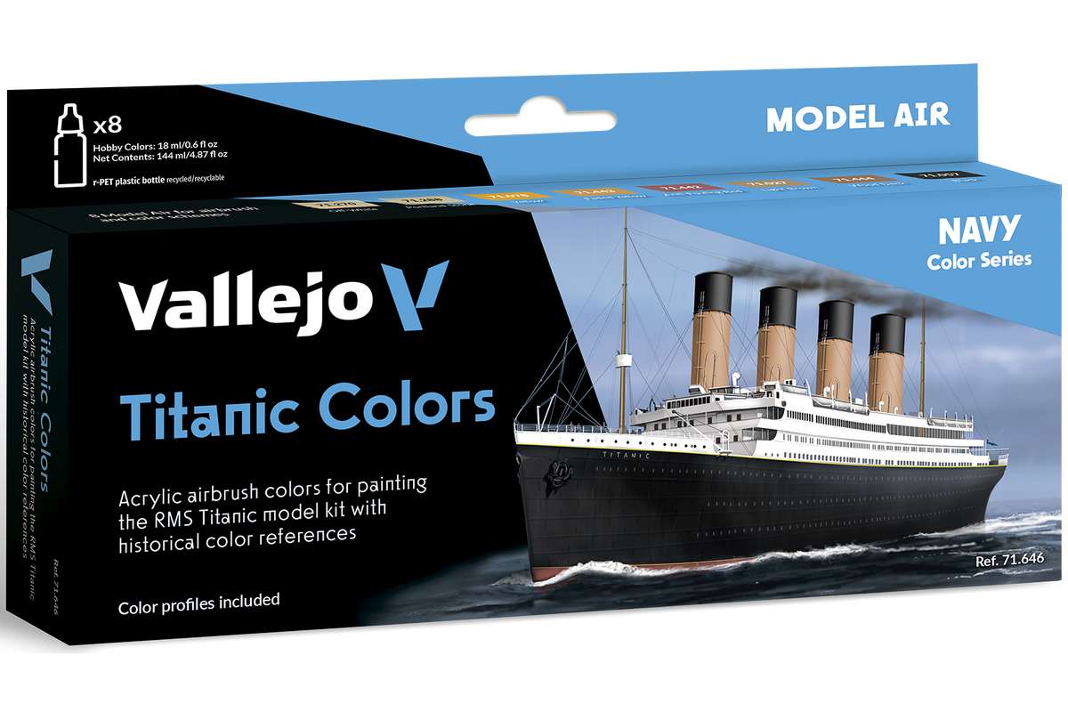 Model Air set Titanic colors 8x18ml